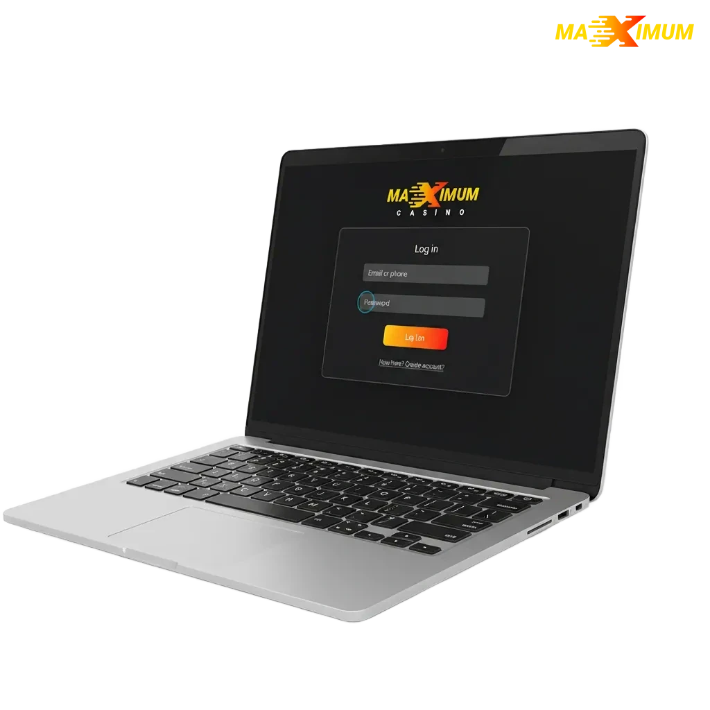 Secure Maximum Casino UK login on web or app with email/username, password, and optional two-factor authentication.