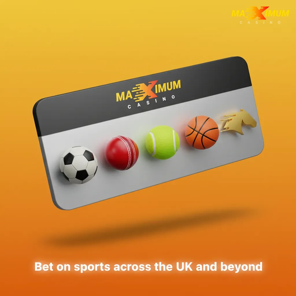 Bet on 40+ UK and global sports with in-play, cash out, bet builders on Maximum Casino; football, racing, tennis.