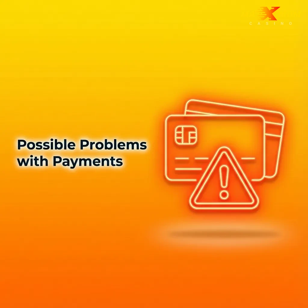 Person reviewing payment error message on screen with list of common deposit and withdrawal issues and solutions