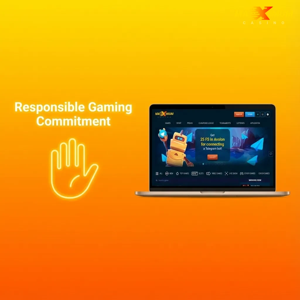 Maximum Casino responsible gaming tools including deposit limits, time reminders, and self-exclusion options for UK players.