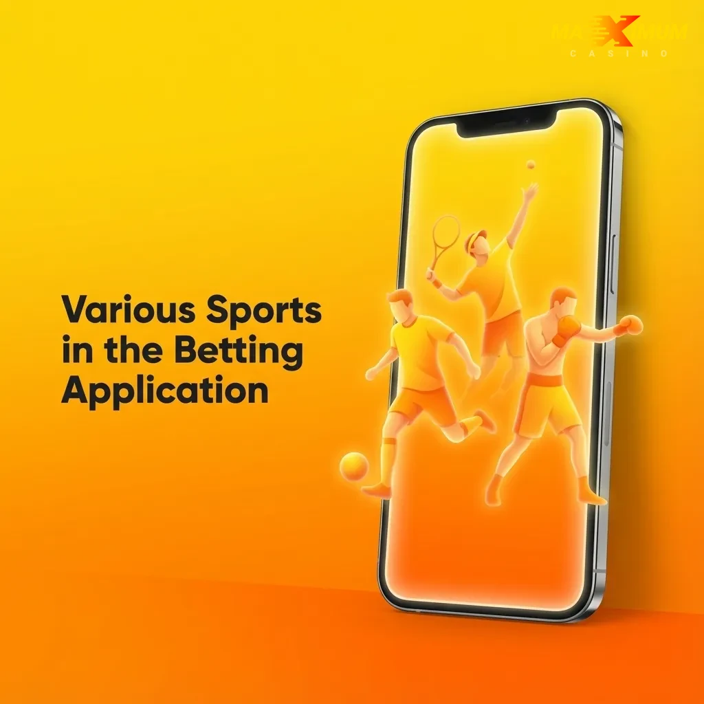 Betting app interface showing multiple sports options including football, tennis, basketball, cricket, and eSports
